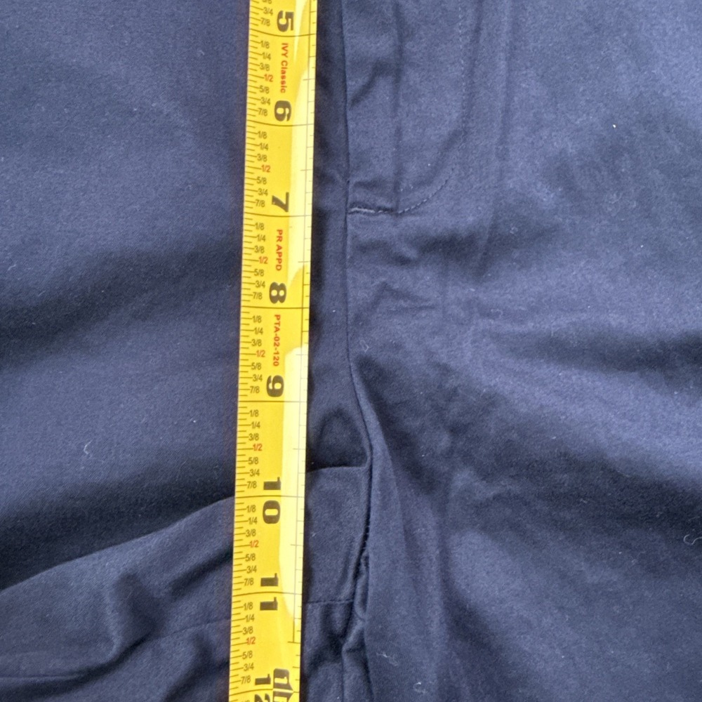 Lauren Ralph Lauren Shorts Womens 10‎ Navy Chino Cuffed Stretch Casual Coastal - Picture 9 of 11